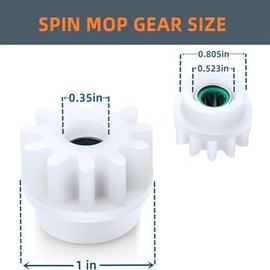 SAHENITEANA Embrague de Repuesto unidireccional, fcil fregona Pedal, Escoba giratoria, rodamiento de cubeta de Rueda Dentada, reparacin para O-Cedar, 