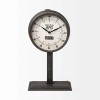 Homeroots 16" Black Metal Table Clock