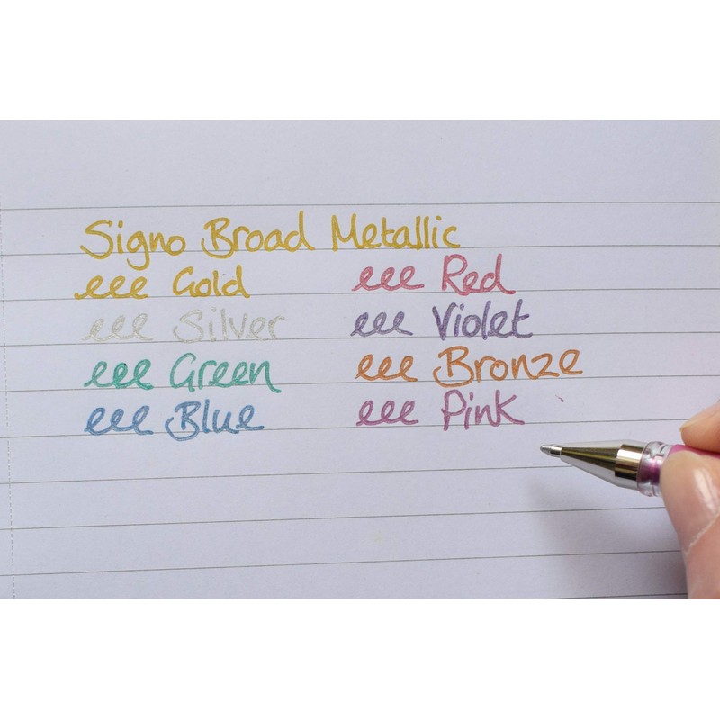 uni-ball UM-153 Signo Broad - Color: Gold Silver