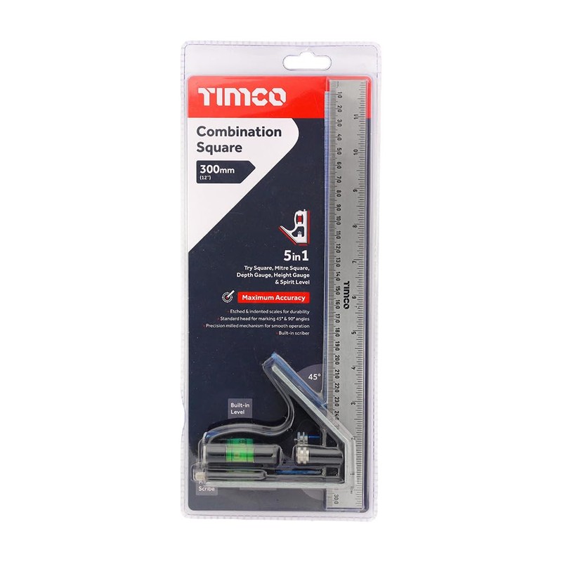 Timco - Combination Square (Size 300mm - 1 Each)