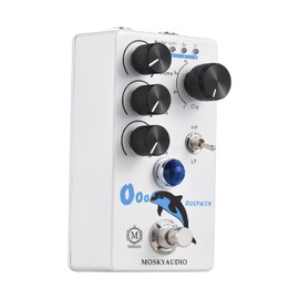 CIADAZ Distortion/Overdrive Guitar Effect Pedal 4 Mode Switch Volume/Tone/Drive Controls Compact Portable Digital Overdrive Guitar Effector Effect Processor for Electric Guitar - Dolphin