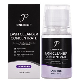 Wimpern Shampoo für Wimpernverlängerungen, empfindliches und nicht reizendes Wimpernverlängerungs-Reinigungskonzentrat (Lavendel)