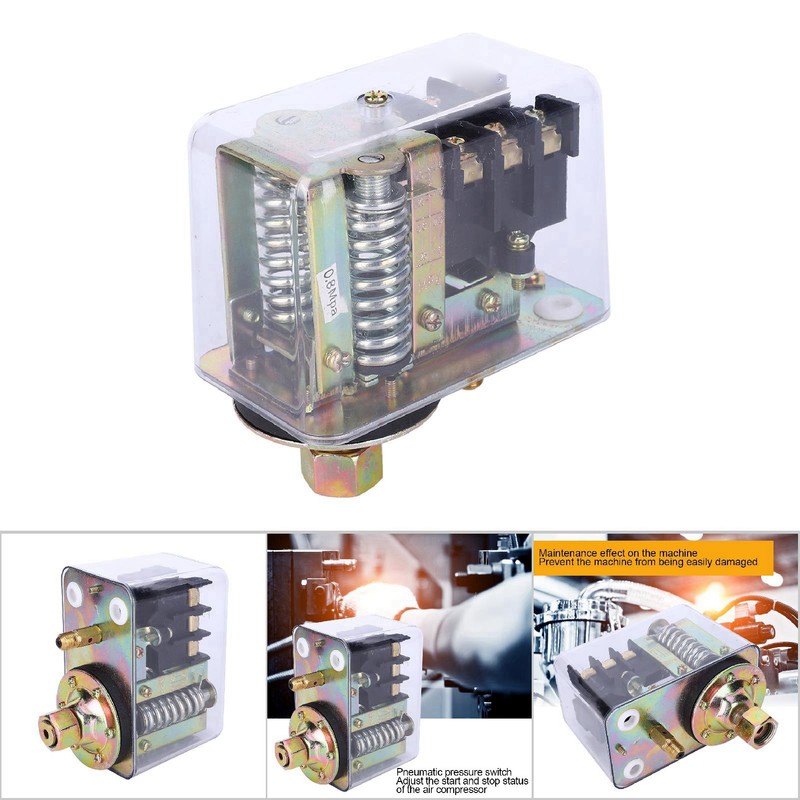 Air Pressure Controller Transparent Three-Phase 380V 8KG GYD20 Switch Mechanical