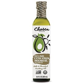 Aceite Aguacate Extra Virgen 250 Chosen Foods Prensado Frío Sabor Suave Perfecto Aderezos Cocción