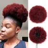 Afro Puff Drawstring Ponytail Natural Real Human Hair for Black