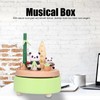 Panda Shaped Music Box Desktop Wooden HandiCraft Ornament for Valentine's