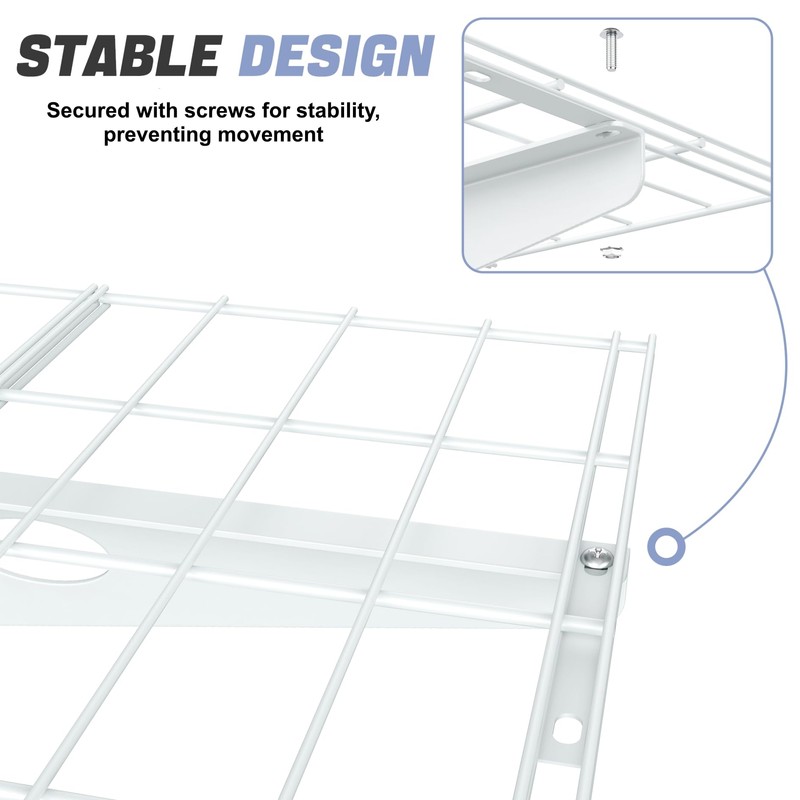 2-Pack Garage Wall Shelves, 2 x 4 ft/24 x 48