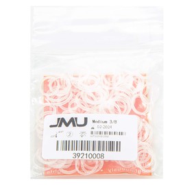 JMU Orthodontic Elastics 3/8 Medium, 500 pack Intraoral Rubber Bands Latex Free Dental Rubber Bands Made in USA