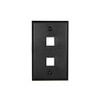 Networx Keystone Wall Plates (2 PORT, BLACK)