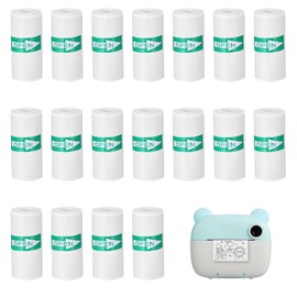 18 Rolls Mini Thermal Printer Paper, Sticker Printer Paper Thermal Sticker Refill Mini Paper for Printer Self-Adhesive Compatible with Most Print Pod Back To School Supplies(White, 57 * 25mm)