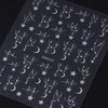 6 Sheets Hollow Star Nail Stickers Unique Star Nail Art