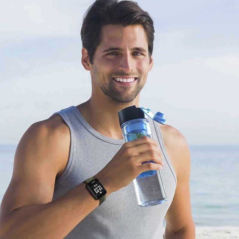 NotoCity for Garmin Forerunner 35 Strap, Elastic Braided Solo Loop