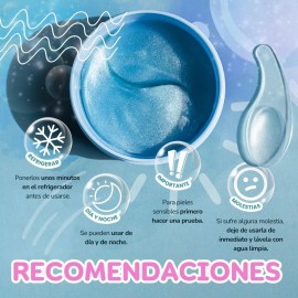 Parches Hydrogel Contorno Ojos Acido Hialuronico Antiarrugas Tipo de piel Mixta