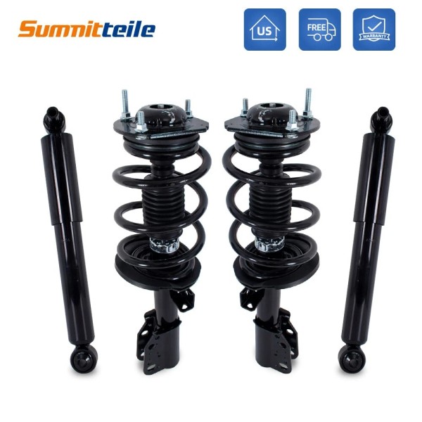 summitteile 4PCS Front Complete Strut Rear Gas Shock Absorber For