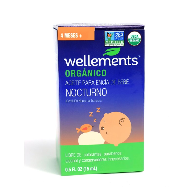 Wellements Aceite Para Encía de Bebé Nocturno Orgánico/Nighttime Baby Tooth
