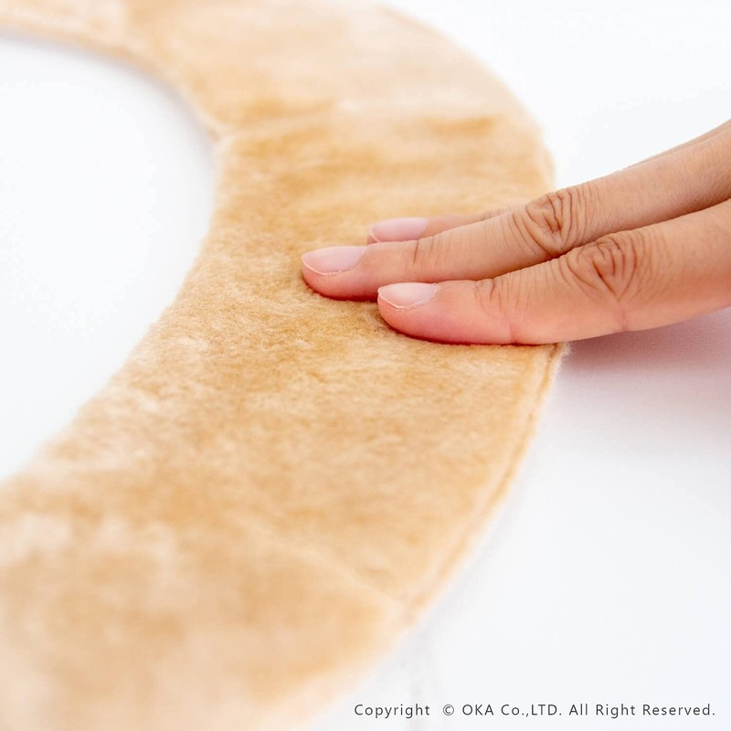 OKA Toilet Seat Cushion, Fluffy, Gray (Toilet Seat Cushion, Fluffy)