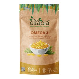 eltabia Omega 3 Kapseln 500 Stück Fischöl hochdosiert 3000mg Tagesdosis mit 18% EPA & 12% DHA | Essentielle Fettsäuren aus Anchovis