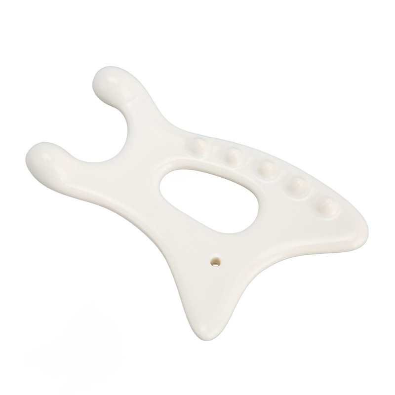 Ceramic Gua Sha Scraping Tool Ergonomic Rounded Edges Gua Sha