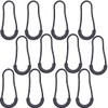 GEJ-Tech Zipper Tabs Zipper Pulls, Black, Gray, Easy Grip, Easy