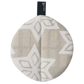 &NE NHK-173-KSGY Round Pot Holder, Koshi Gray, Diameter 6.1 x Thickness 0.6 inches (15.5 x 1.5 cm)