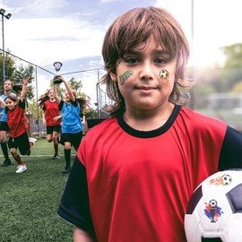 Football Tattoo 10 Sheets, Children's Tattoo, Football Sticker Tattoo, Temporary Tattoos for Boys, Children's Birthday Party Bag Football Party