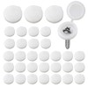 150 PCS White Screw Caps Plastic Hinged Screw Cover Caps,