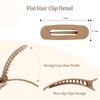 CAVETEE Flat Hair Clips for Women, 8 PCS Hair Claw