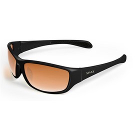 Maxx Major Black Frame Amber HD Lens Sunglasses