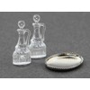 Chrysnbon Dollhouse Miniature Oil and Vinegar Cruets