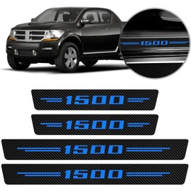 4 Pieces Car Door Sill Protector,Carbon Fiber Threshold Anti-Scratch Sticker Door Edge/Rear Bumper Guard Protection Decorate (49NM-Protective Sticker)