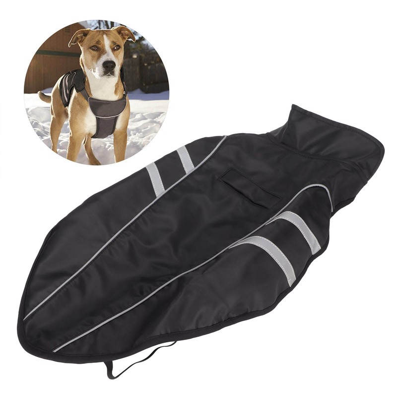 Dog Rain Jacket Lightweight Adjustable Waterproof Pet Poncho with Reflective