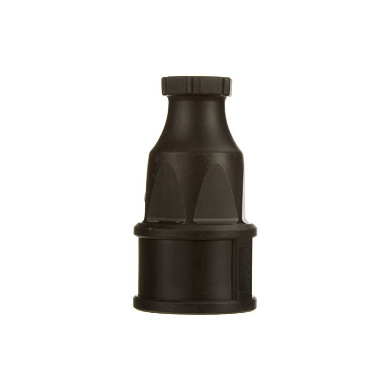 PCE Unitec 40554L Black Rubber Earthed Socket Connector