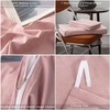 Janlive Washed Cotton Duvet Cover Queen Ultra Soft 100% Cotton