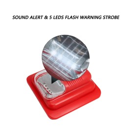 Lancoon Wired Sound and Light Fire Alarm Safety Horn Sound Warning 12VDC Fire Warning Strobe Siren Sensor Siren Safety Horn Buzzer for Alarm System Home Security System