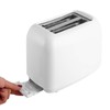 650W Toaster with Double Wide Slots 6 Gears White Bread