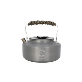 Lightweight Aluminium Camping and Fishing Kettle - CarpLife Products - Fishing Kettle - Paracord Handle 1.1L Capacity - Hand Finished