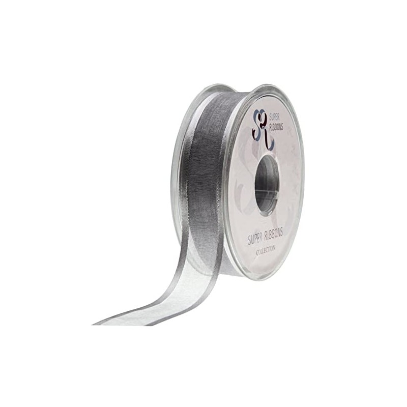 SUPER RIBBONS®™ - Full Reel 25mm Satin Edge Organza Ribbon,