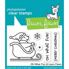 Lawn Fawn Oh What Fun Clear Christmas Stamps LF1766