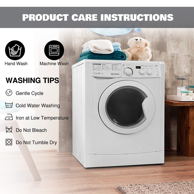 NeColorLife Rectangle Ottoman Cover Jacquard Fabric Slipcover Thick Stretchable Footrest