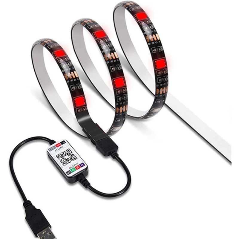 A-DIGISHUO RGB 2M Smart LED Light Strip 5050LED 60LEDs IP65