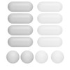 KEMUZ Toilet Seat Buffer Set, 4 Pieces Rubber Buffer Toilet
