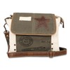 vintage crafts Leather Star Shoulder Bag adjustable leather handle leather