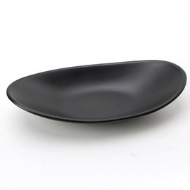 TAIHE Oval Key Tray, Jewellery Tray, Black Decorative Bowl, Tray, Key Bowl, Decorative Bowl for Hallway, Coins, Car Keys, Jewellery in the Entrance Area