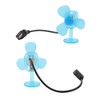 Helmet Dragonfly Fan with Light Suction Cup Propeller Fan Small