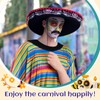 HICARER Pack of 3 Carnival Mexican Costume with Colourful Festival