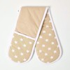 HOMESCAPES - Pure Cotton Double Oven Glove - Stars -