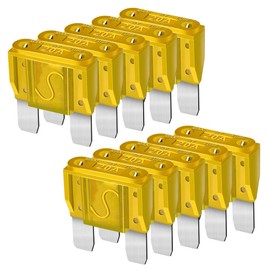 Gebildet 10Pcs Blade Fuses Maxi APX Replacement Fuses 20A for Cars Trucks RVs Boats Automotives Vehicle Campers SUV