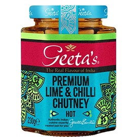 Geeta's Lime & chili Chutney hot 230g
