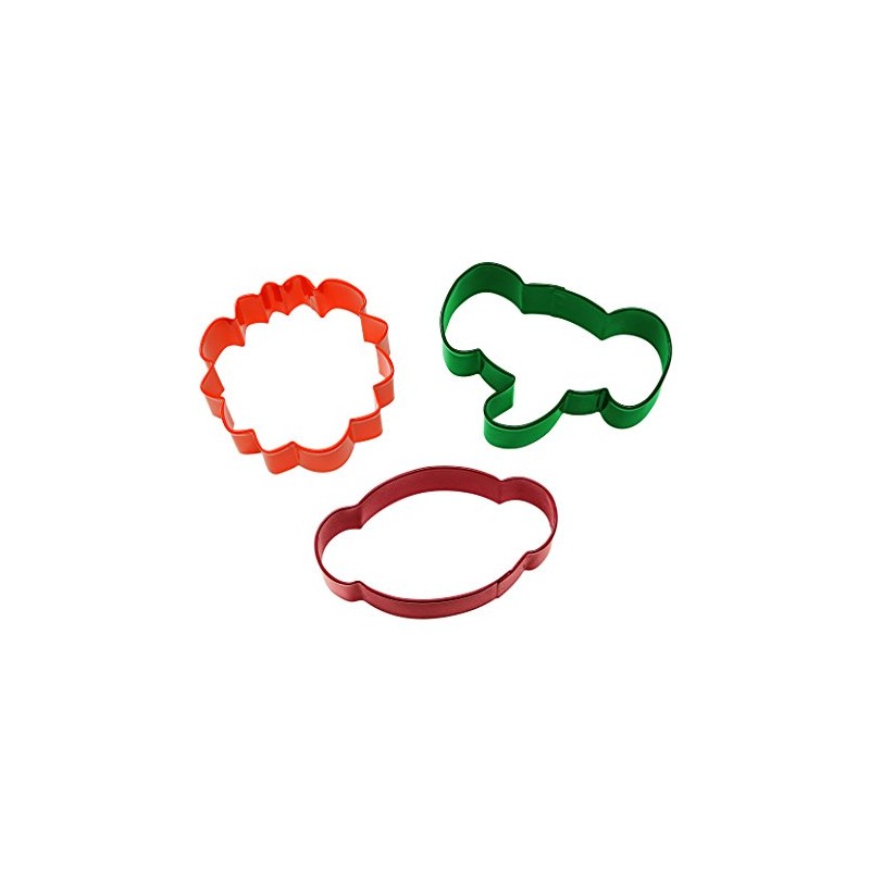 Wilton 2308-0916 Jungle Pals Cookie Cutter Set, 3-Piece