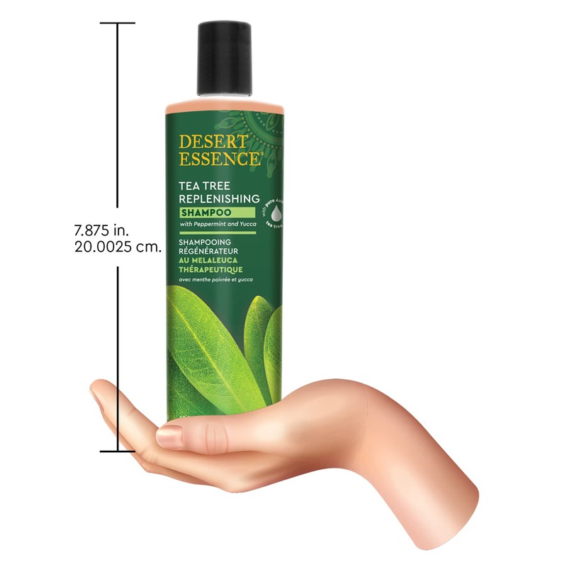 DESERT ESSENCE Tea Tree Replenishing Shampoo 12.9 fl oz